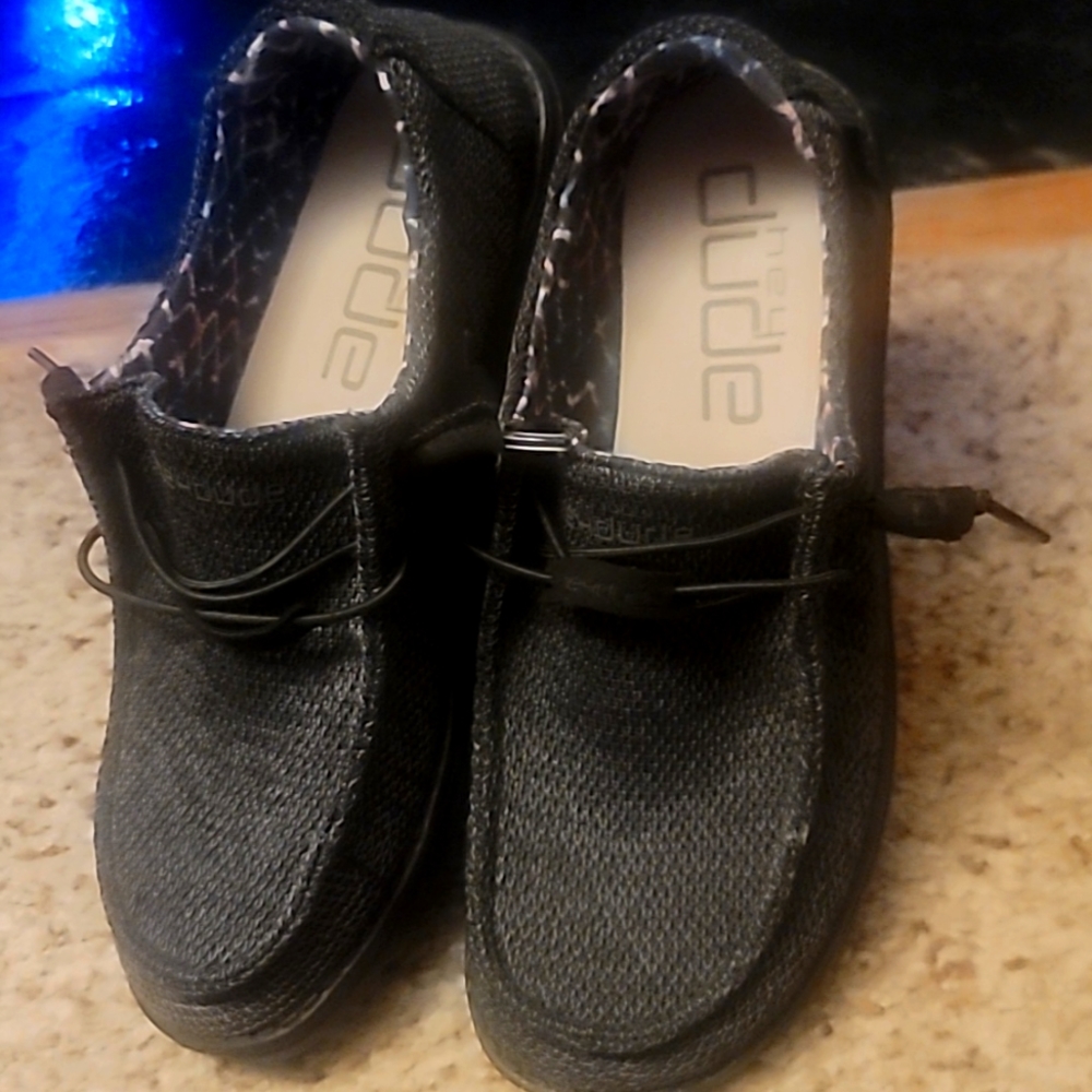 Brand new black size 8 hey dude shoes